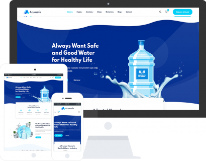 饮用矿泉水网站模板