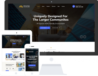 房地产集团响应式模板