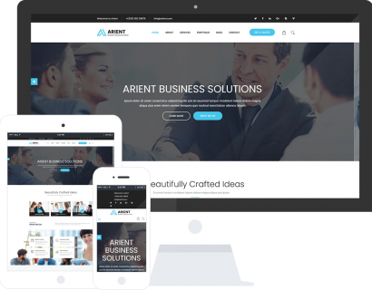 商业咨询和专业服务响应式模板