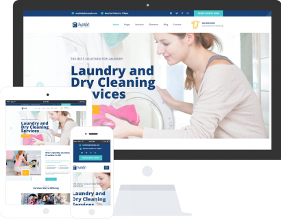 清洁服务商业响应式网站模板