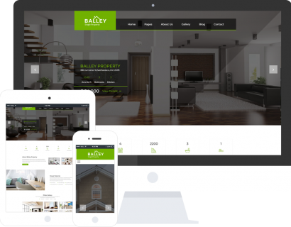 房地产公司响应式网站模板