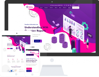 数据科学与人工智能响应式网站模板