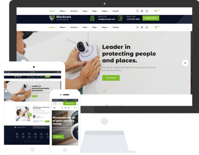 网络安全和安防设备网站模板
