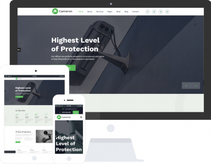 自动化和监控技术响应式网站模板